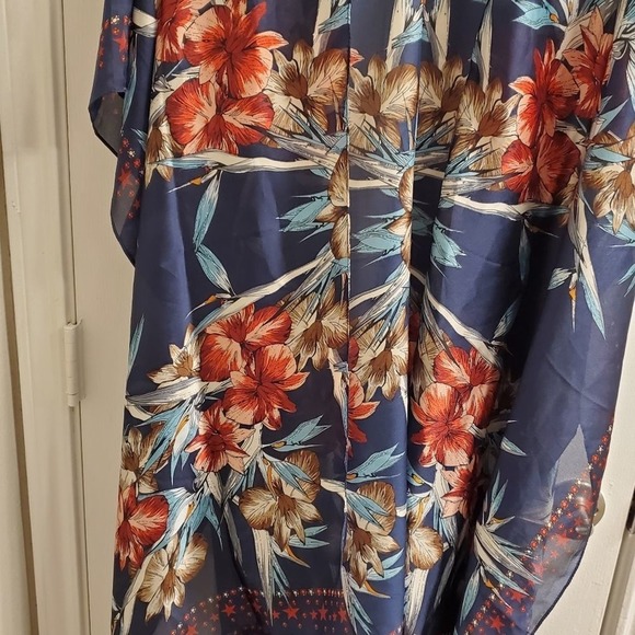 New Floral kimono coverup plus size‎ OSFA - Picture 3 of 6